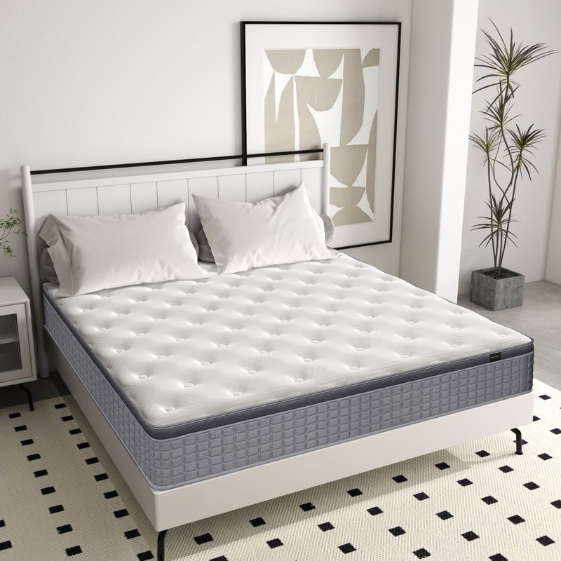 14"12" Mattress in A Box Gel Memory Foam Hybrid Spring,Twin Full Queen King Size gallery