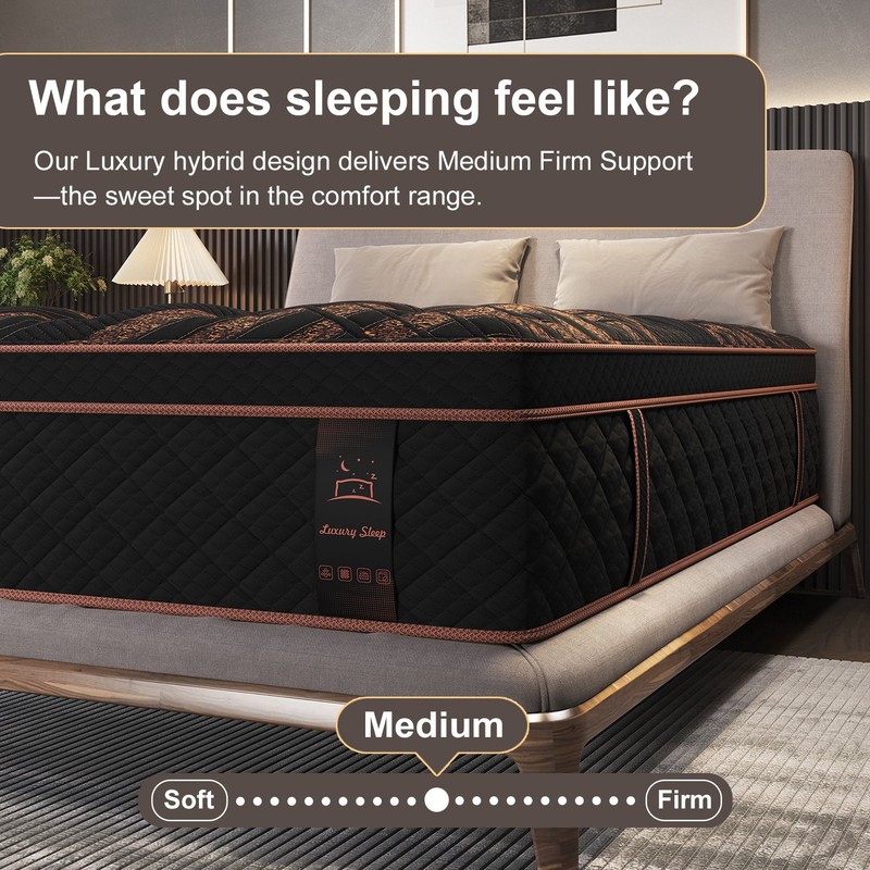 12/14 Inch Hybrid Gel Memory Foam Mattress Twin Full Queen King Size In a Box gallery