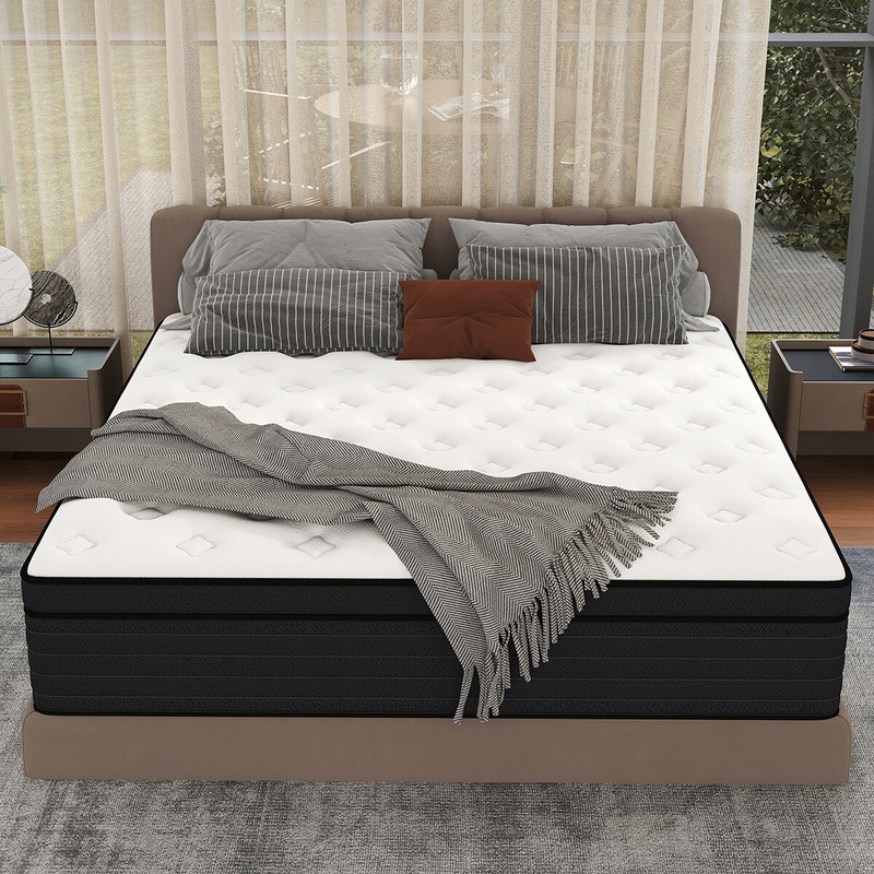 14/12/10 Inch Twin Full Queen King Mattress Memory Foam Spring Hybrid In A Box gallery