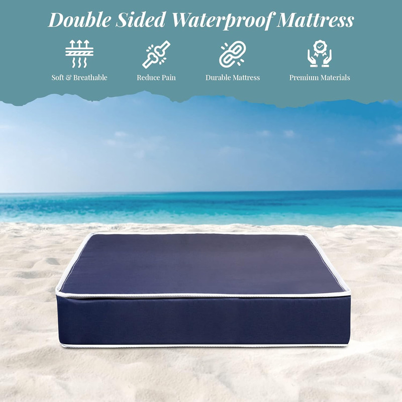 8" Firm Double Sided Mattress, Elegant Comfortable Waterproof Mattresses for Sou gallery