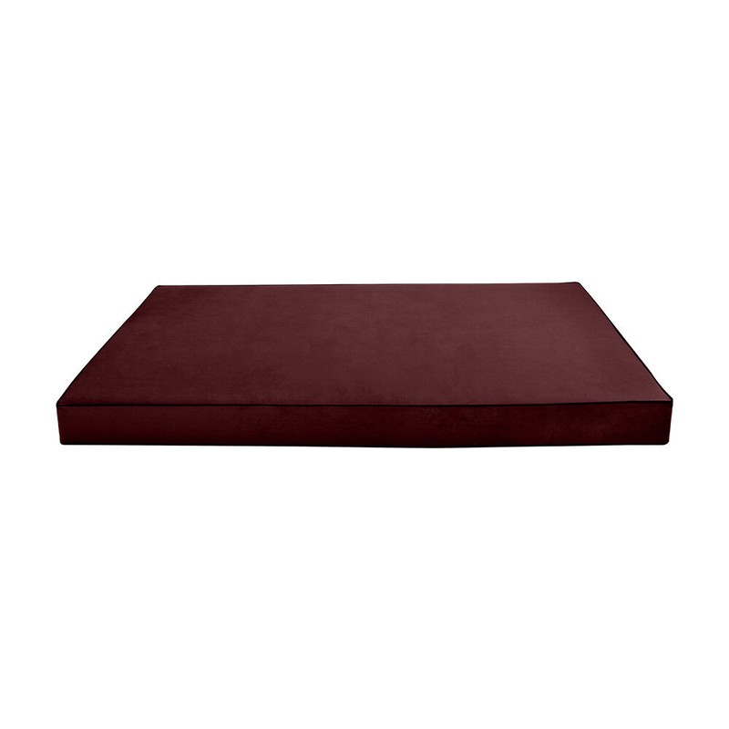 Contrast Pipe 6″ FULL 75x54x6 Velvet Indoor Daybed Mattress |COVER ONLY|-AD368