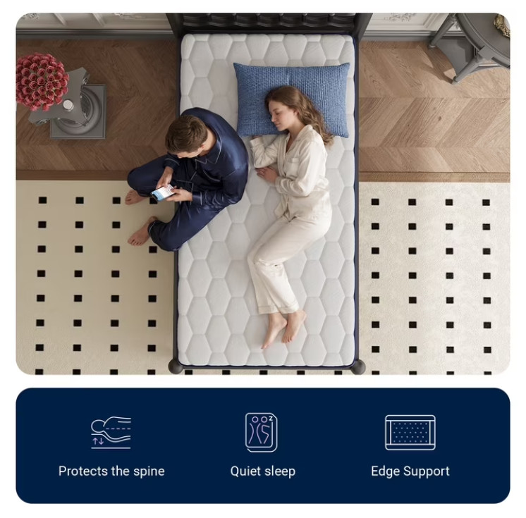 Avenco Pearl 6" Twin Size Medium Adult Supportive Innerspring Mattress gallery