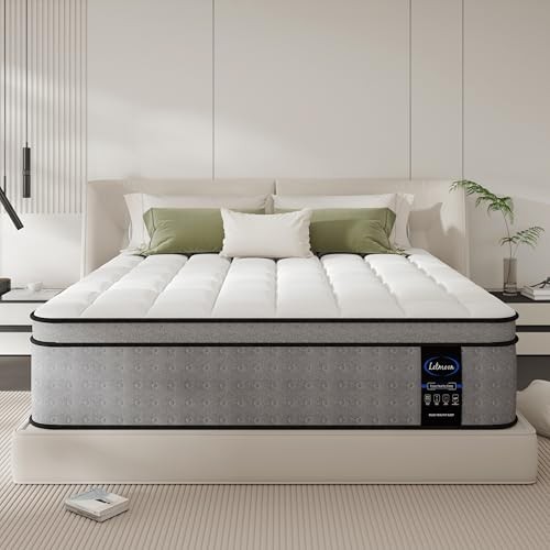 14 Inch Size Mattress, Hybrid Memory Foam Mattress, Medium Firm King 14 INCH