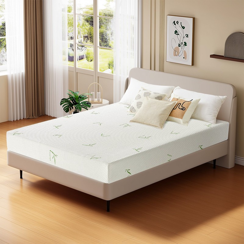5" 6" Memory Foam Mattress with Breathable Bamboo Fabric Cover for Deep Sleep