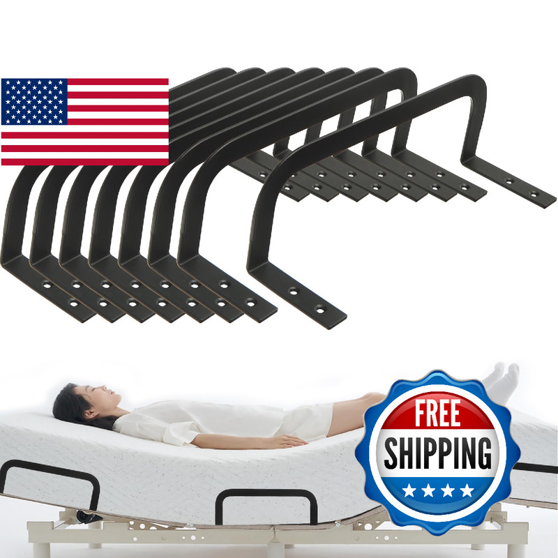 KOXHERO Mattress Retainer Bar Bracket Holder H3.5 8Pcs Keeps Mattresses from Sli
