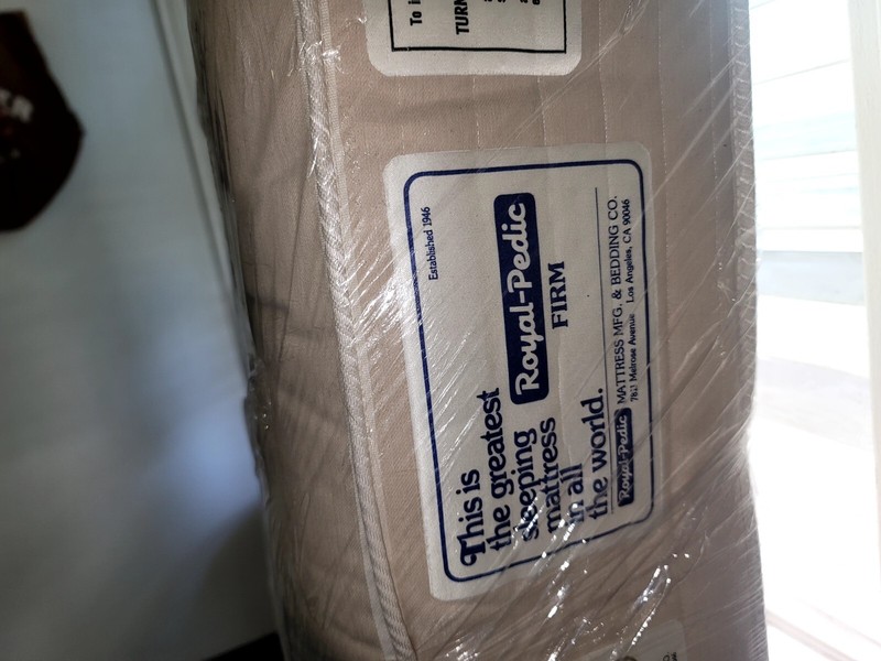 Royal Pedic Matress Twins Beige 100 % Cotton Individual 7 In H, 78 L X 36 W gallery