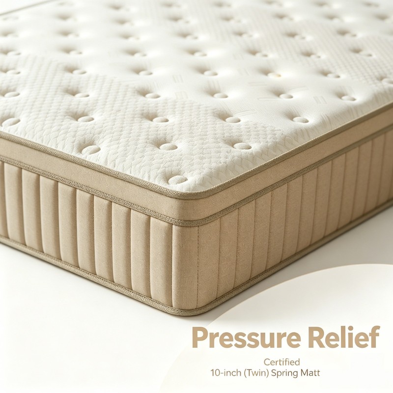 10inch Premium Gel Memory Foam Mattress Hybrid Spring Twin Size Bed In A Box gallery