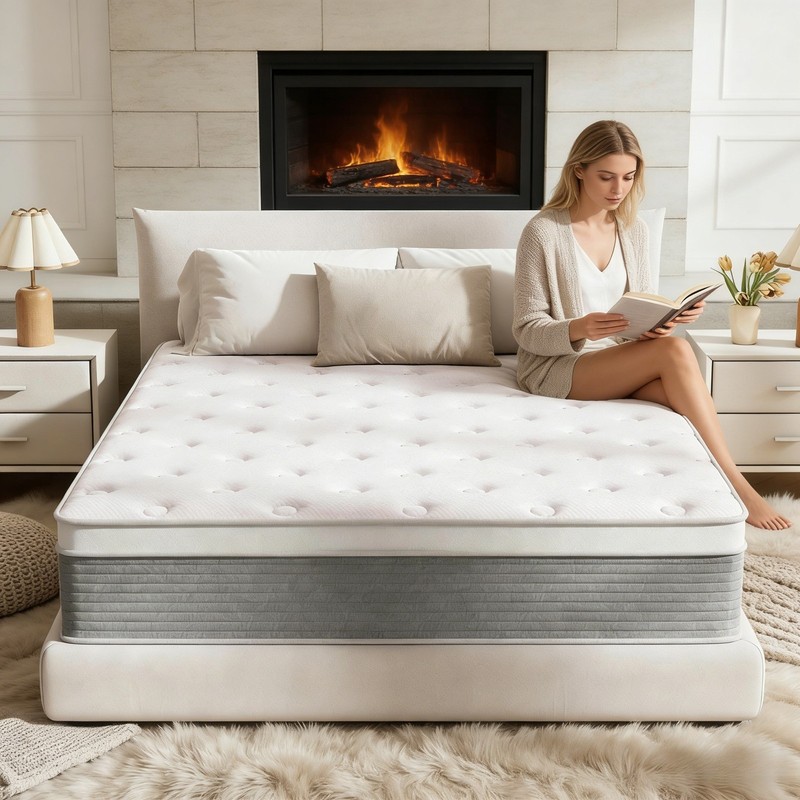 12" 14" Mattress Queen Full Twin King Size Comfort Spring Memory Foam in a Box gallery