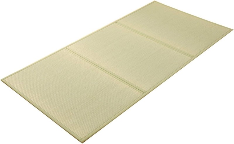 IKEHIKO Tatami Mat Folding Rush Grass Mattress 47x83 inch Made in Japan S-4526