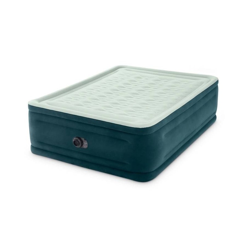Intex Queen 24" Pillow Top Airbed Mattress with Internal Pump (22D)