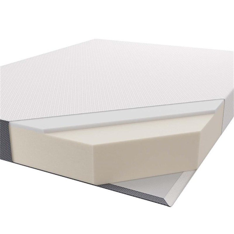 Pemberly Row 8" Twin Modern Style Memory Foam Mattress in Gray Finish gallery