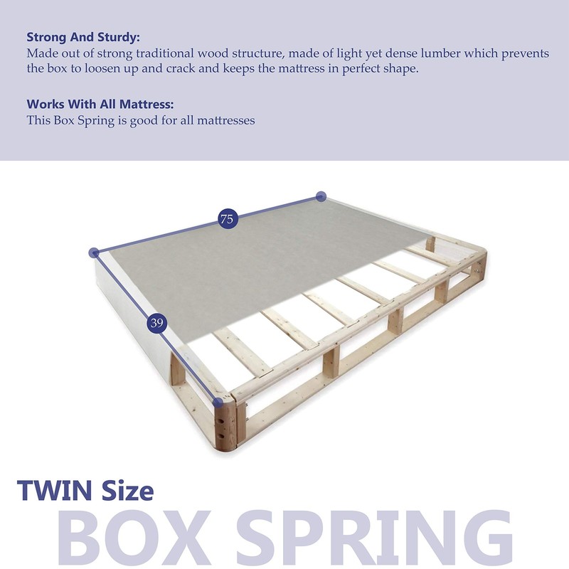 Fully Assembled 4 Inch Split Box Spring for Mattress, Size Twin gallery
