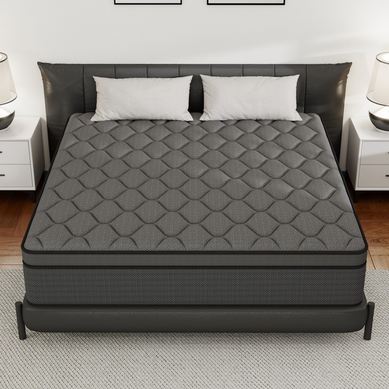 12″ Queen Size Mattress Gel Memory Foam Pocket Spring Medium Firm Bed in a Box
