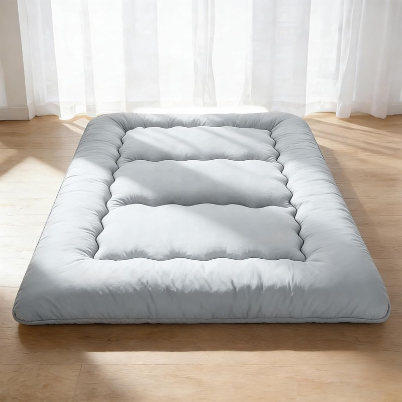 4-Inch Twin Tatami Mattress, Japanese Futon Foldable Mattress with Removable Was