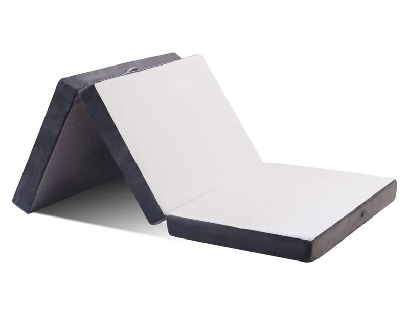 Memory Foam Tri-Folding Mattress with Super Soft Removable Bamboo Cover 38/75/4
