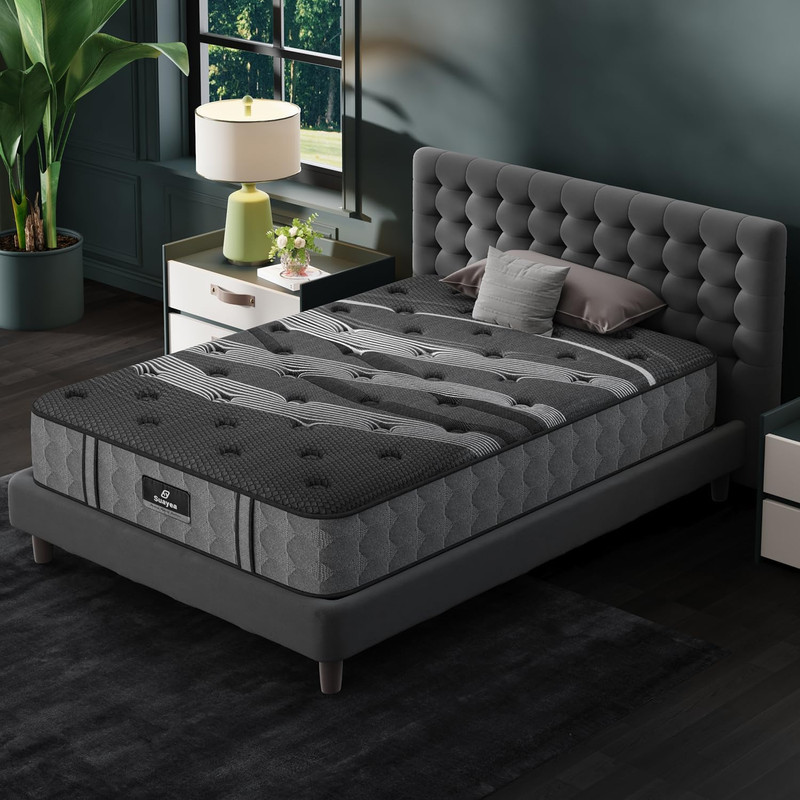 Twin Mattress, 10 Inch Luxury Hybrid Twin Size Mattress in a Box, Cooling Gel Me gallery