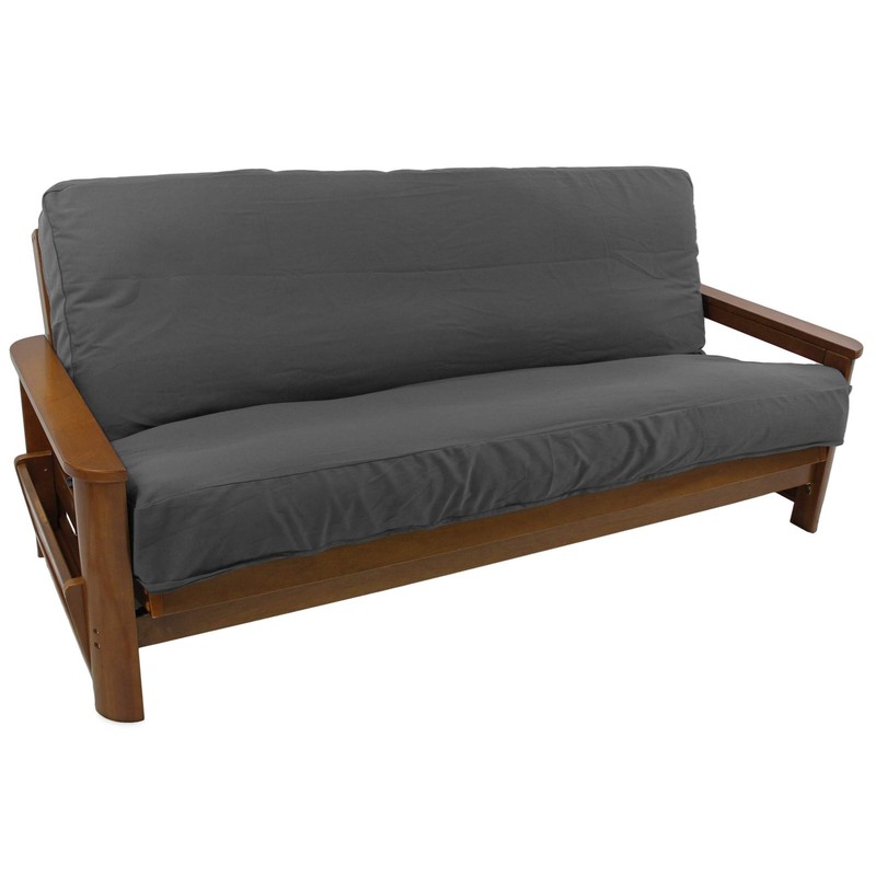 Blazing Needles Solid Twill 8 to 9 In Full Futon Cover