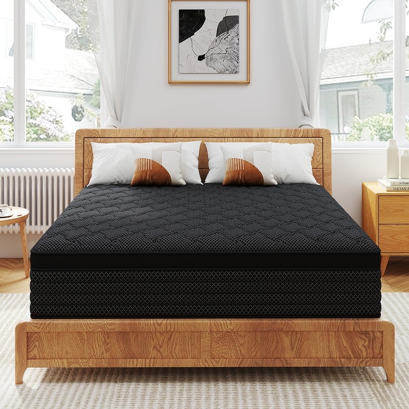 12" 14" Twin Full Queen King Mattress Gel Memory Foam Hybrid Spring Bed In a Box