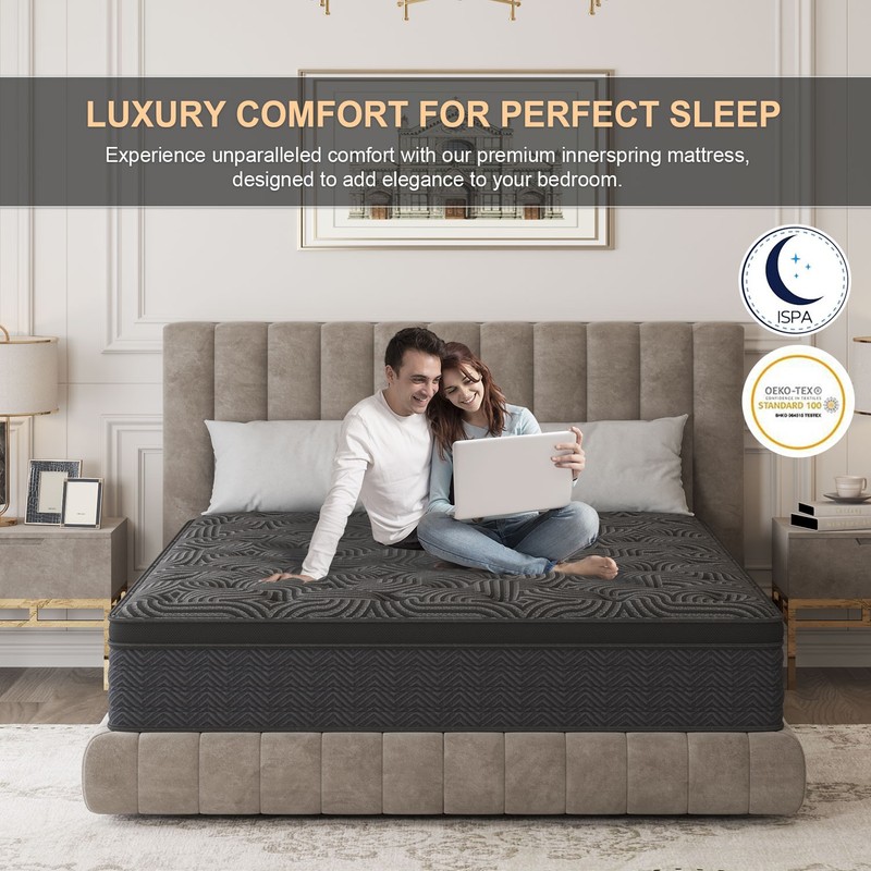 9"12"14" Twin Full Queen King Size Mattress in a Box Hybrid Spring Memory Foam gallery