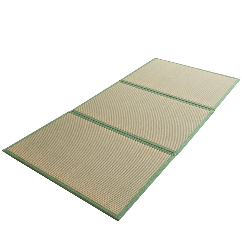 Japanese Tatami Mat 100% Rush Grass Portable Folding Mat Futon Mattress Firm ...