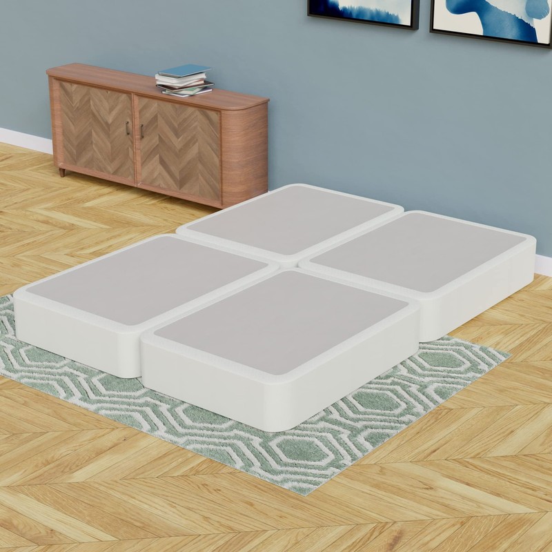 , 4-Inch Sturdy Wood Spring for Mattress - Durable and Fully Assembled, Natur...