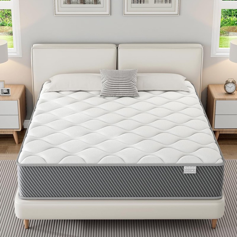 Full Size Mattress, 10 Inch Memory Foam Mattress in a Box with Pocket Spring,…