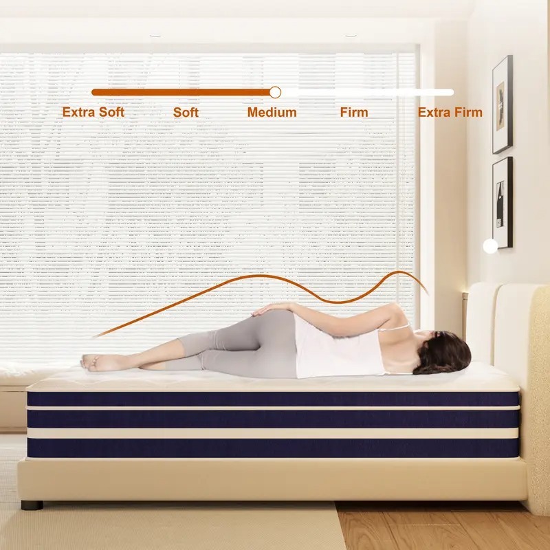12in Gel Memory Foam & Spring Hybrid Mattress Breathable King size Bed In a Box gallery