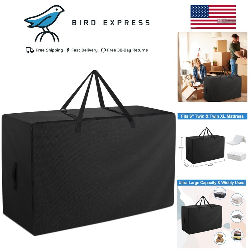 Heavy Duty Water Resistant Folding Mattress Bag - Twin, Twin XL Camping Storage
