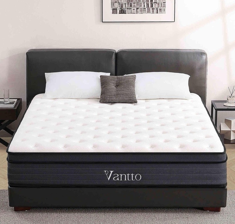 Queen Size Mattress, 12 Inch Hybrid Memory Foam Mattress in a Box Pocket Springs