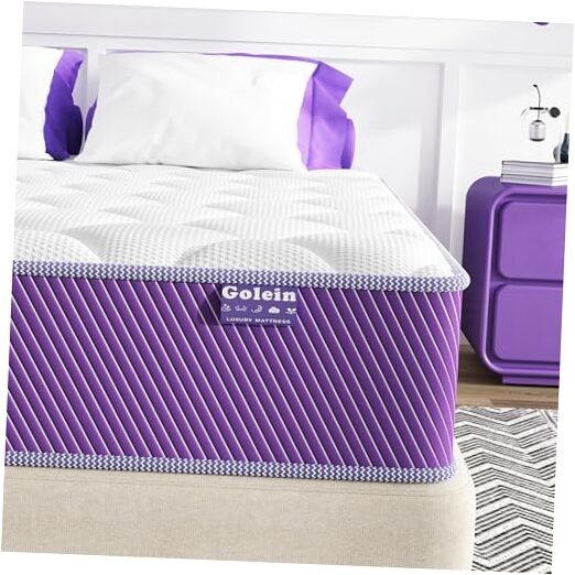 Mattress 12 Inch Size Mattress Memory Foam Hybrid Queen 12inch-Purple