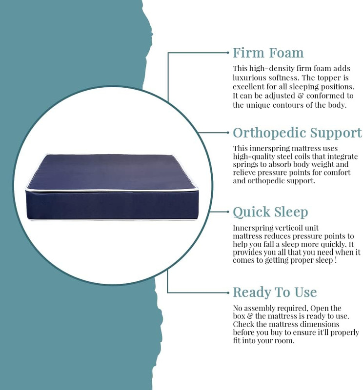 8" Firm Double Sided Mattress, Elegant Comfortable Waterproof Mattresses for Sou gallery