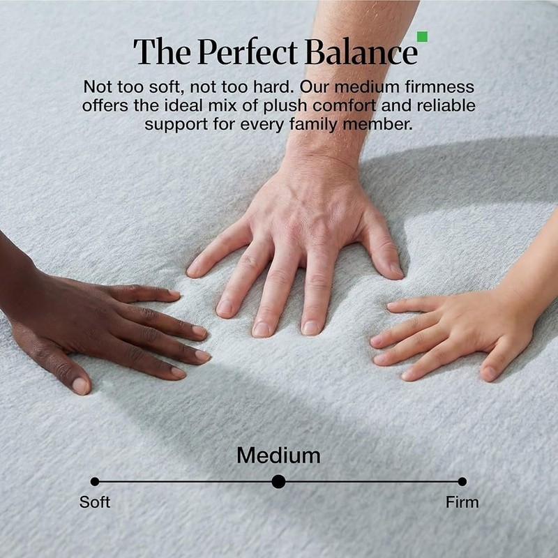 Memory Foam Mattress Medium Firm Support Plush Top Breathable Motion Absorbing gallery
