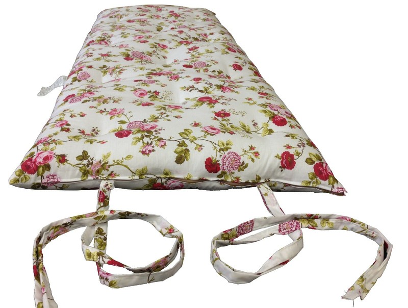 Full Traditional Japanese Rolling Futon Mattresses, Yoga Mats 3x54x80, Rose W