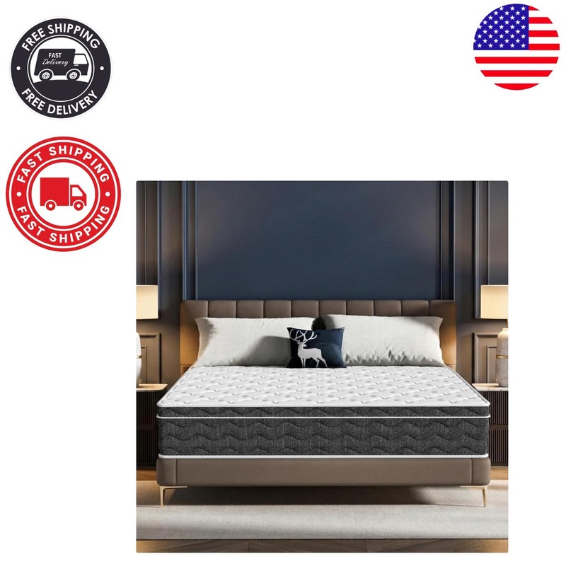 Modern 12″ Hybrid Mattress – Pressure Relief Cooling Gel Foam for Superior Sleep