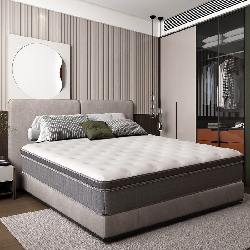 MICOOLS 12/14 Inch Mattress Twin Full Queen King Size Medium Firm Bed In a box