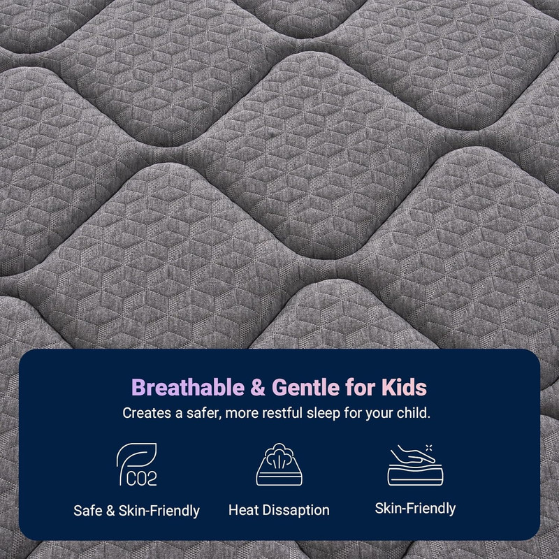 Twin Mattress, 6 Inch Twin Size Mattress in a Box for Kids, Medium Firm Hybrid M gallery