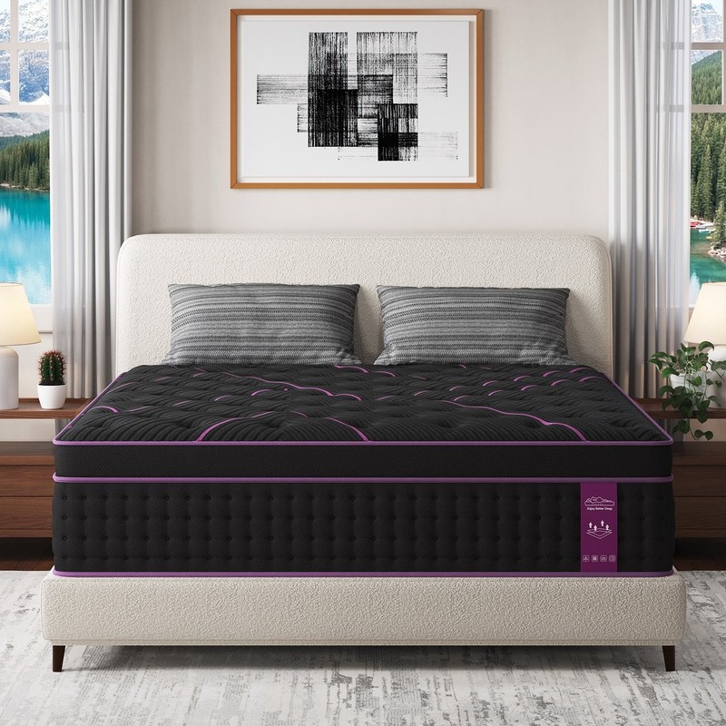 12/14Inch Hybrid Bed Mattress Twin Full Queen King Gel Memory Foam Innerspring
