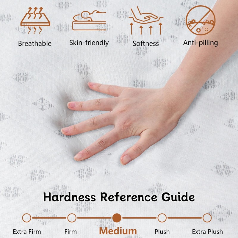 10" California King Size Cooling Gel Memory Foam Mattress CertiPUR-US Certified gallery