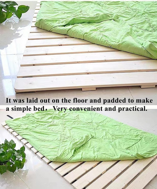 Breathable Moistureproof Bed Plate Guest Tatami Matwood Rolltype Slatted Bed Jap gallery