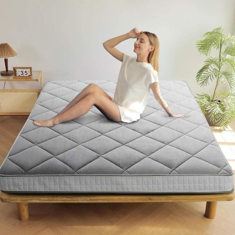 SLSY Japanese Floor Mattress Futon Mattress Foldable Diamond Pattern Mat Pad gallery