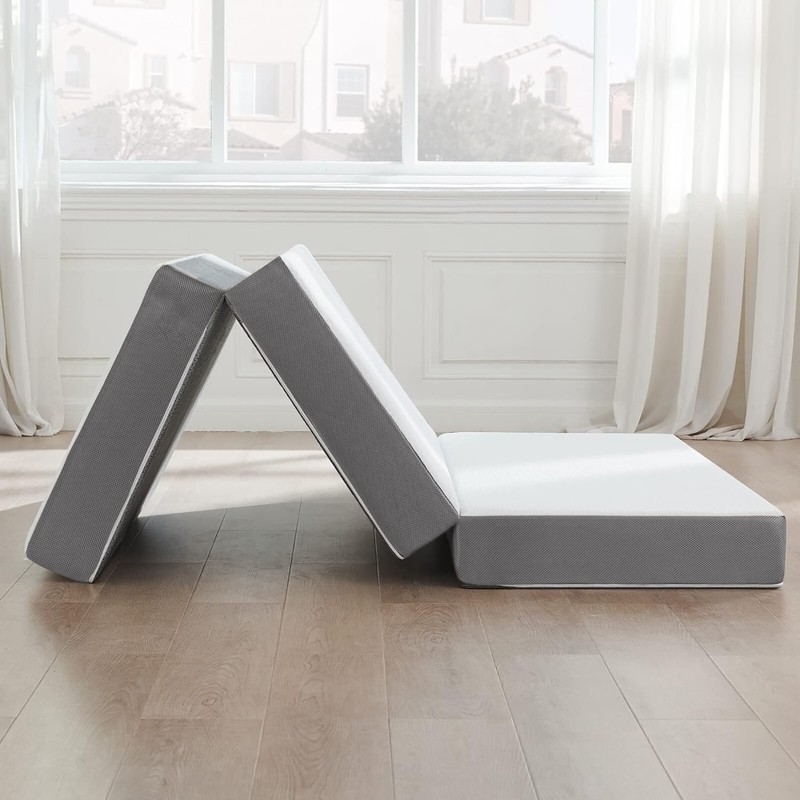 Continental Sleep, 3-Inch Memory Foam Trifold Mattress / Portable Floor Mattress