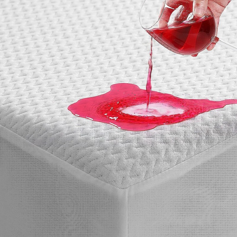 TASTELIFE King Size Waterproof Mattress Protector, 3D Air Fabric King, White