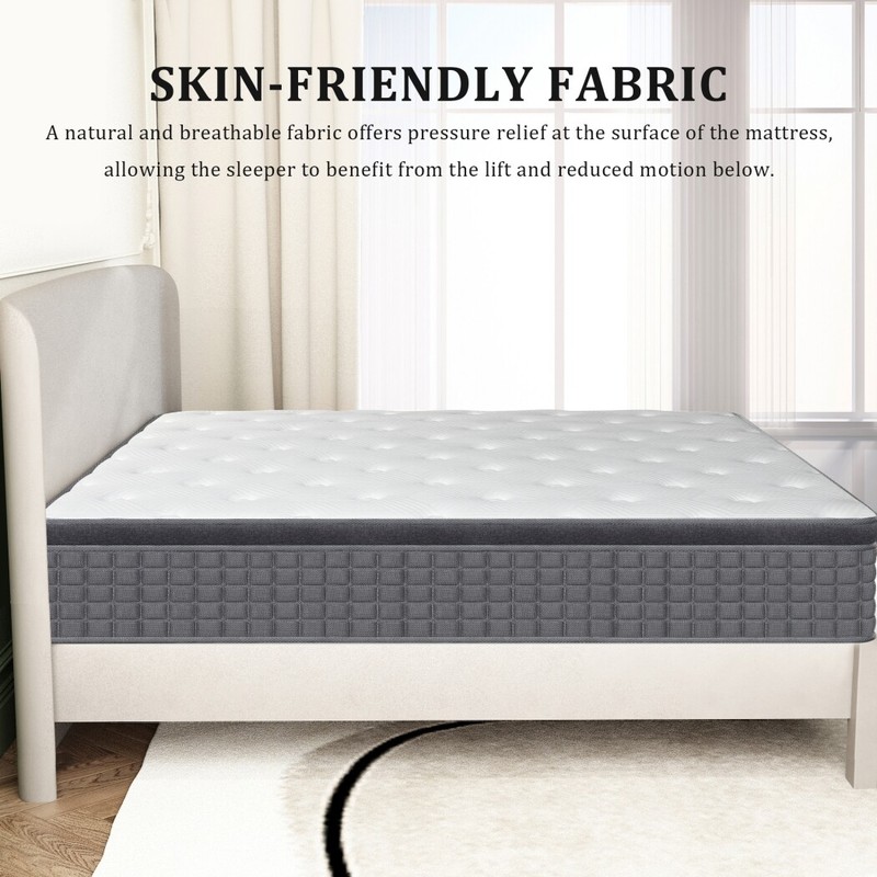 MICOOLS 12/14 Inch Mattress Twin Full Queen King Size Medium Firm Bed In a box gallery