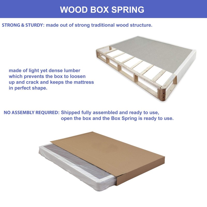 Fully Assembled 4 Inch Split Box Spring for Mattress, Size Twin gallery