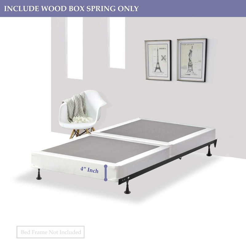 Fully Assembled 4 Inch Split Box Spring for Mattress, Size Twin gallery
