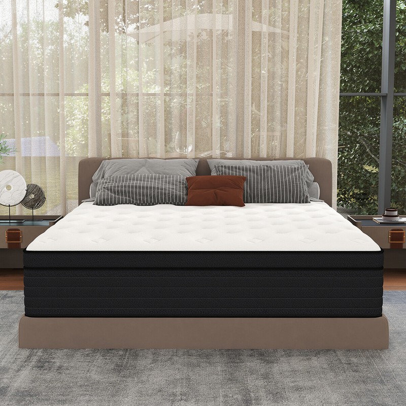 14/12/10 Inch Twin Full Queen King Mattress Memory Foam Spring Hybrid In A Box gallery