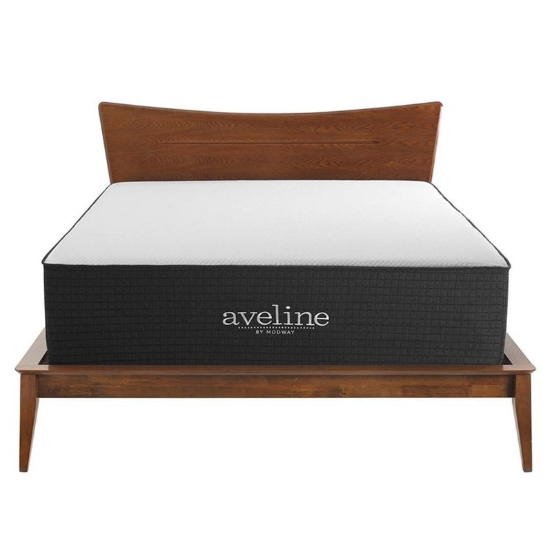 Modway Aveline 16" Modern Style Memory Foam Queen Mattress in White gallery