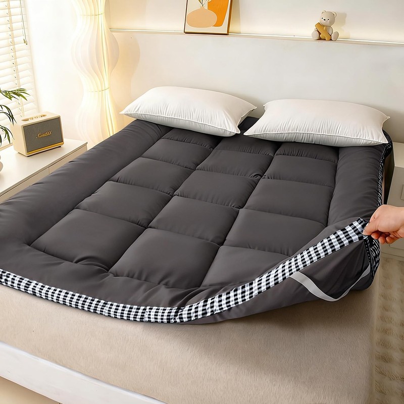 Thick Mattress Topper Twin Size – Non-Slip Mattress Pad Cover for Back Pain B…