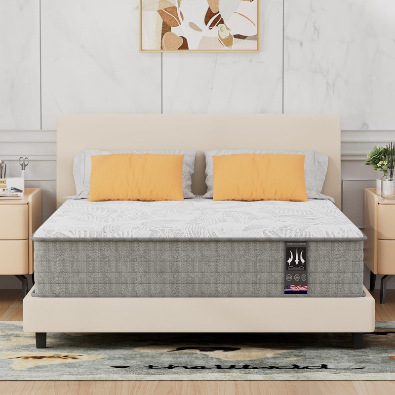 12" Cal King Hybrid Spring Gel Memory Foam Mattress California King Bed In a Box gallery