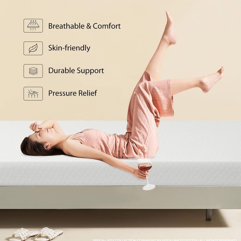 Twin Size 5 Inch Gel Memory Foam Mattress Cool Sleep & Comfy Support In A Box gallery